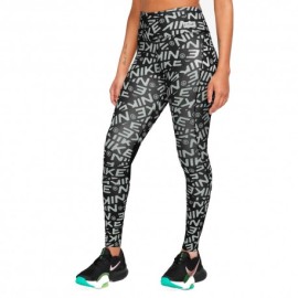 Nike Leggings Sportivi Tight Multilogo Nero Donna