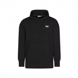 Fila Felpa Con Cappuccio Taglio Laser Nero Uomo