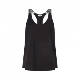 Calvin Klein Canottiera Logo Nero Donna
