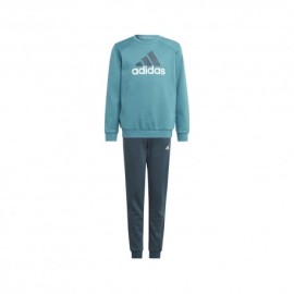 ADIDAS Completo Tuta Bambino Logo Senza Cappuccio Ottanio Nero Bambino