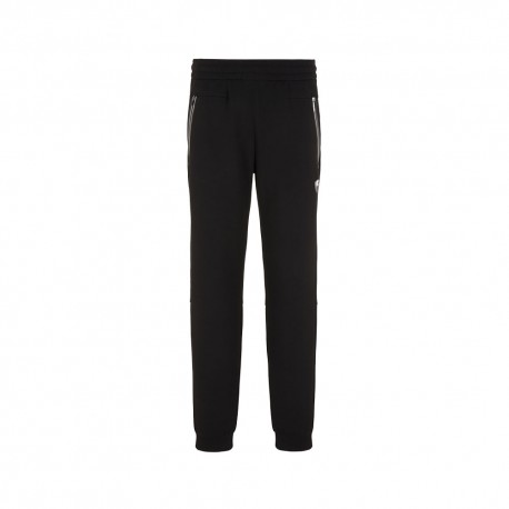 Ea7 Pantaloni Con Polsino Logo Piccolo Nero Uomo