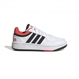 ADIDAS Hoops 3.0 K Gs Bianco Nero - Sneakers Bambino