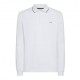 Sun 68 Polo Manica Lunga Stripe Bianco Uomo