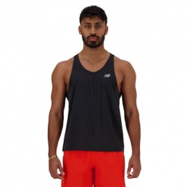 New Balance Canotta Running Athletics Run Nero Uomo