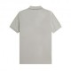 Fred Perry Polo Mezza Manica Tinta Unita Grigio Uomo