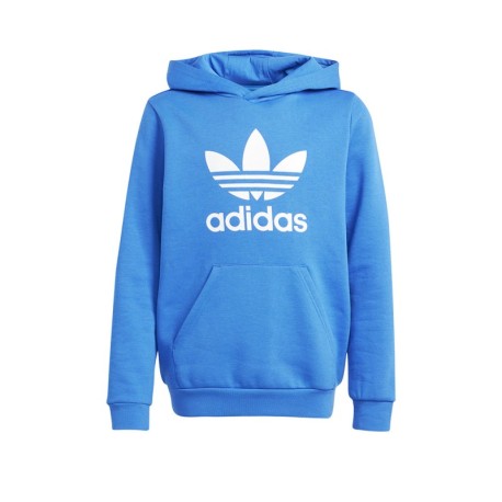ADIDAS Originals Felpa Big Logo Con Cappuccio Blu Bambino
