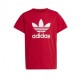 ADIDAS Originals T-Shirt Big Logo Rosso Bambino