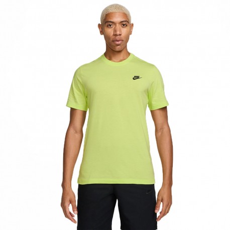 Nike T-Shirt Logo Piccolo Giallo Uomo