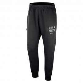 Nike Pantaloni Tuta Nba Brooklyn Nets Club Nero Bianco Uomo