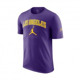 Nike Maglia Basket Nba Los Angeles Lakers Essential Viola Giallo Uomo