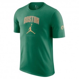 Nike Maglia Basket Nba Boston Celtics Jordan Cities Verde Oro Uomo