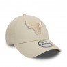 New Era Cappellino 9Forty Chicago Bulls Beige