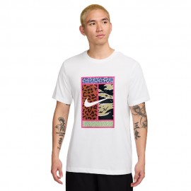 Nike Maglia Tennis Court Big Logo Bianco Uomo