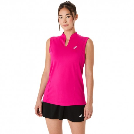 Asics Canotta Tennis Court Rosa Rave Donna