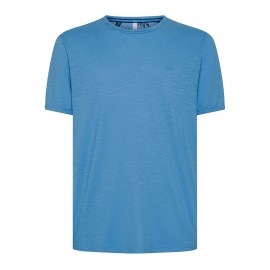 Sun 68 T-Shirt Fiammata Azzurro Uomo