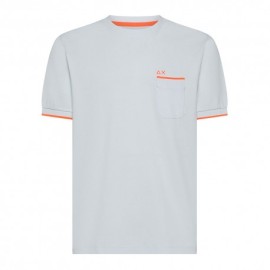 Sun 68 T-Shirt Taschino Bianco Uomo