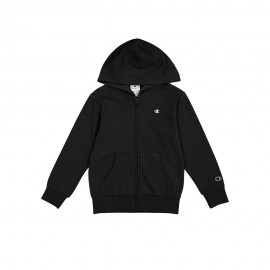 Champion Felpa Con Cappuccio Zip Nero Bambino