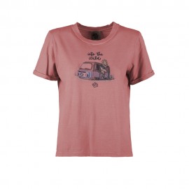E9 T-Shirt Wild Flamingo Donna