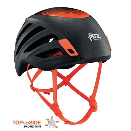 Petzl Casco Arrampicata Sirocco Nero Arancio