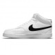 Nike Court Vision Mid Next Nature Bianco Nero - Sneakers Uomo