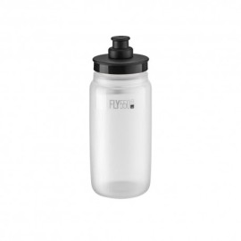 Elite Borraccia Bici Fly Tex Clear, Nero