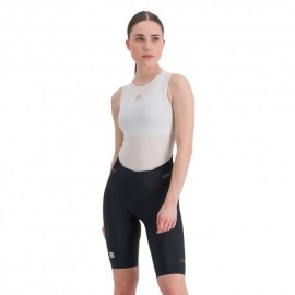 Sportful Pantaloncini Ciclismo Classic Nero Pompelmo Donna