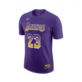 Nike Maglia Basket Nba Los Angeles Lakers Select Viola Giallo Uomo