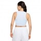 Nike Sportswear Essentials Canotta Crop Azzurro Donna