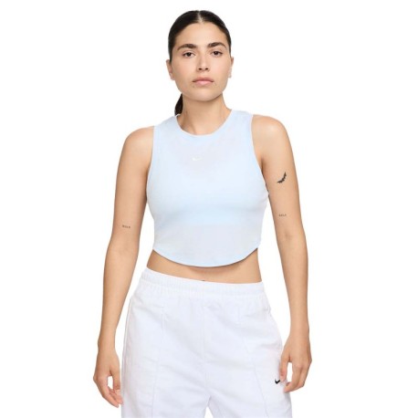 Nike Sportswear Essentials Canotta Crop Azzurro Donna