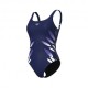 Arena Costume Intero Piscina Supportato Marta Navy Multi Donna
