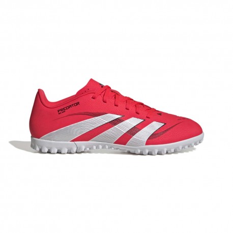Adidas Predator Club Tf Rosso Bianco Nero - Scarpe Da Calcio Uomo