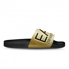 Ea7 Fascia Big Logo Oro - Ciabatte Mare Uomo
