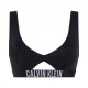 Calvin Klein Bikini Top Bralette Nero Donna
