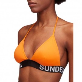 Sundek Bikini Top Logo Parlato Fuxia Donna