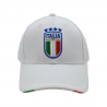 Imma Cappellino Italia Ricamo Bianco Azzurro Uomo