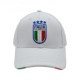 Imma Cappellino Italia Ricamo Bianco Azzurro Uomo