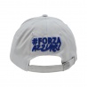 Imma Cappellino Italia Ricamo Bianco Azzurro Uomo
