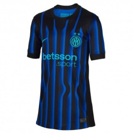 Nike Maglia Maniche Corte Inter Home 25 26 Nero Azzurro Bambino