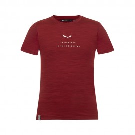 Salewa T-Shirt Eagle Dry Syrah Melange Bambino
