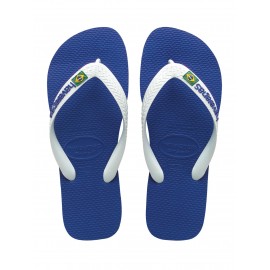 Havaianas Brasil Logo  Blu/Bianco