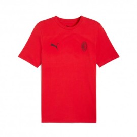 Puma T-Shirt Ac Milan Essential Rosso Ragazzo