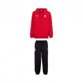 Puma Tuta Ac Milan Culture Nero Rosso Uomo