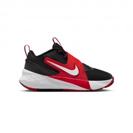 Nike Team Hustle D Gs Nero Rosso Bianco - Scarpe Ginnastica Bambino