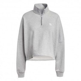 ADIDAS Originals Ess Felpa Con Cerniera Grigio Donna