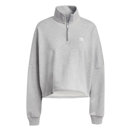 ADIDAS Originals Ess Felpa Con Cerniera Grigio Donna