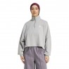 ADIDAS Originals Ess Felpa Con Cerniera Grigio Donna