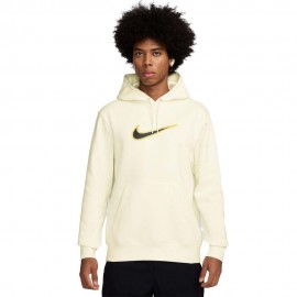 Nike Sportswear Club Felpa Con Cappuccio Varsity Bianco Uomo