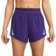 Nike Pantaloncini Running Aeroswift Court Purple Bianco Donna