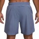 Nike Pantaloncini Running Challenger Indigo Argento Uomo