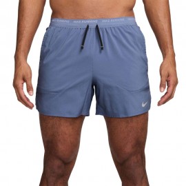 Nike Pantaloncini Running Stride Indigo Nero Uomo